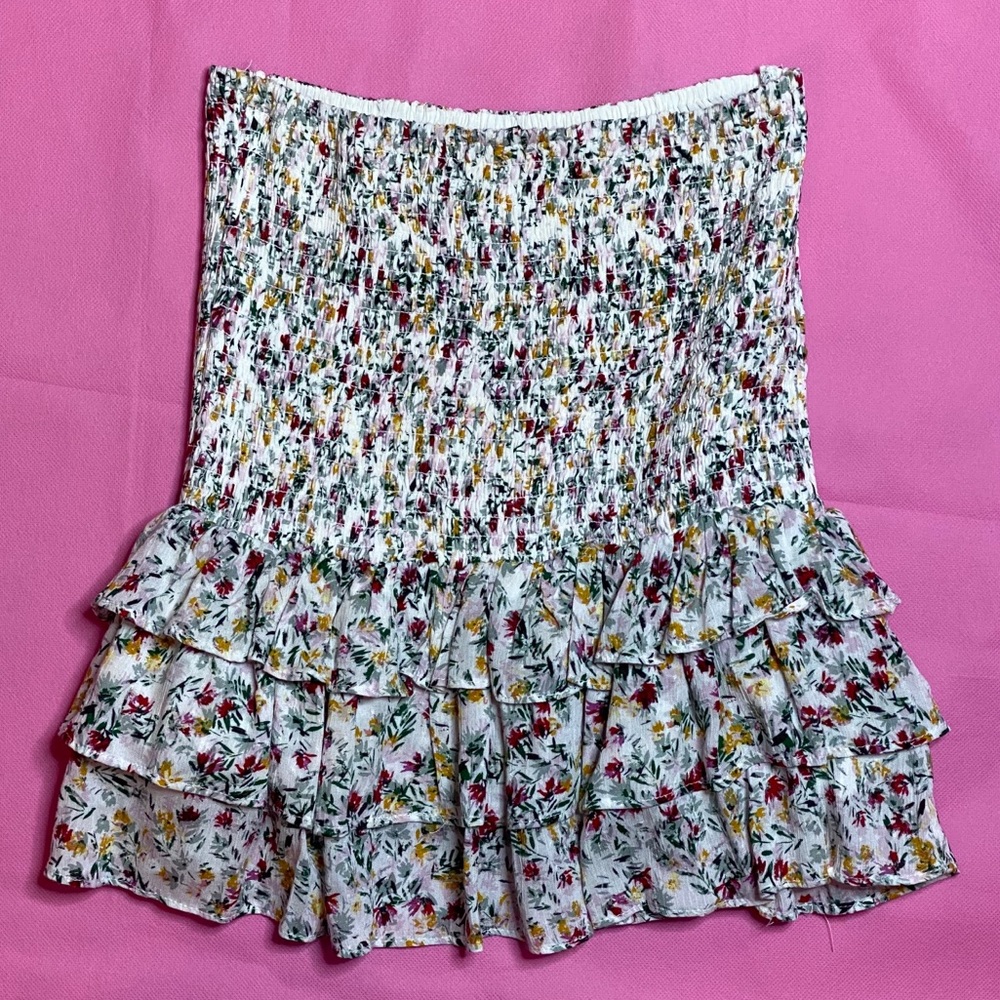 Floral tube top